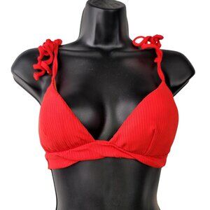 Eberjey Alta Mare Remi Campa Small Red Bikini Top Adjustable Straps